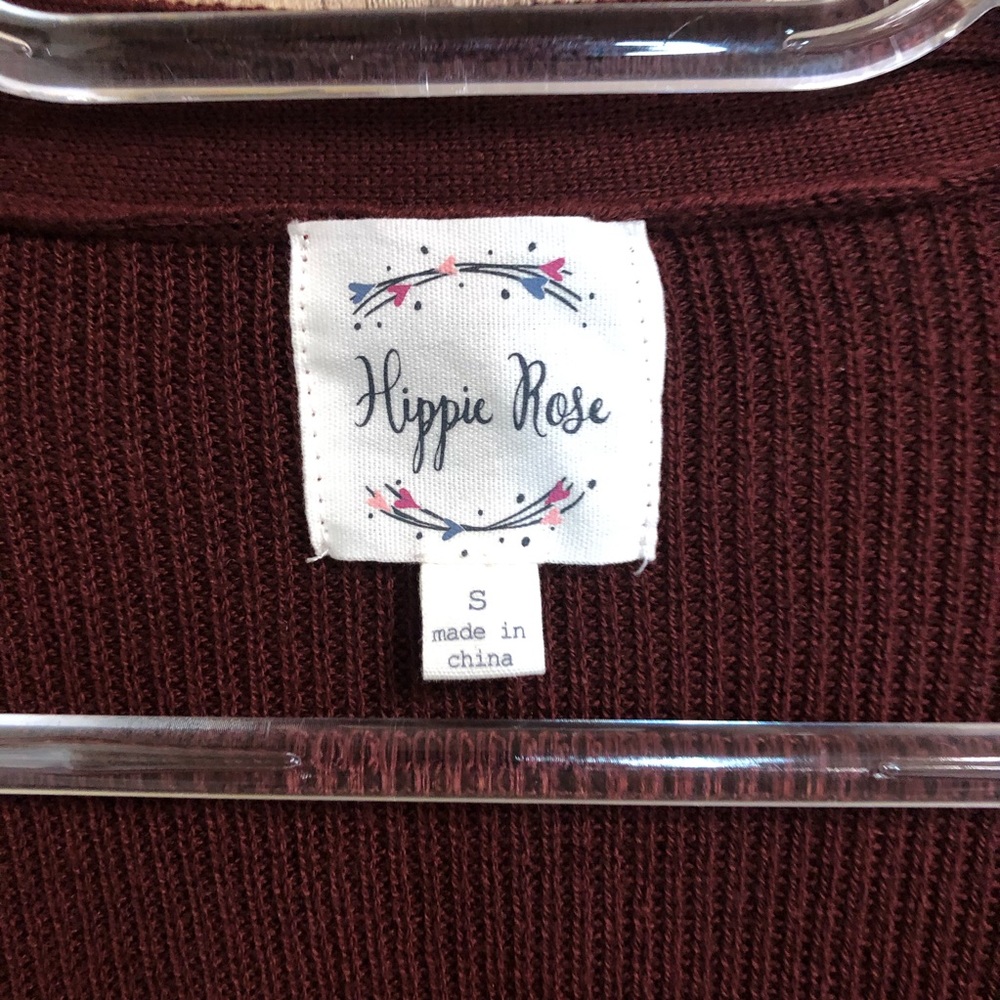 🏷 Hippie Rose Junior’s Varsity Stripe Cardigan - Picture 4 of 5